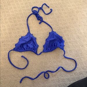 Luli Fama Blue Bikini Top